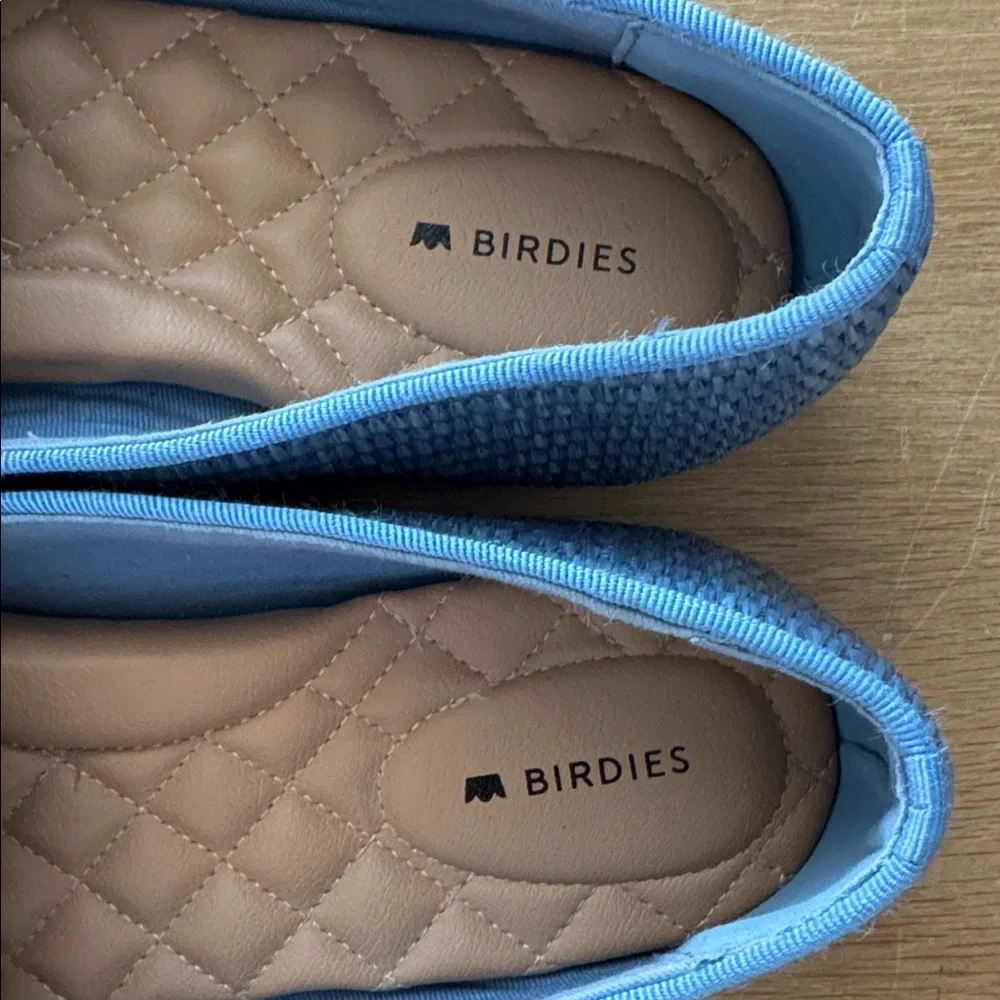 Birdies THE STARLING in Blue Raffia Size 8.5